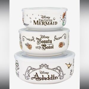 Disney PRINCESS CLASSIC Bowl Set with Lids